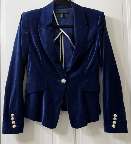 Blazer velluto blu royal - in,