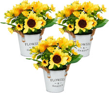 Fiori Finti, 3 Mazzi in Vaso