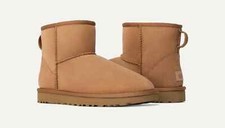 Stivali donna UGG Classic Mini II 1016222 castagno scamosciato tomaia 100% originali nuovi