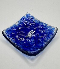 Piatto portagioie blu