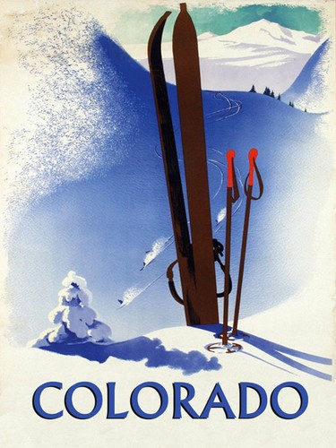 Poster colorado sci inverno - poster,