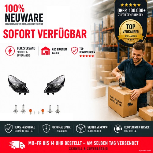 Set fari anteriori alogeni - fari,