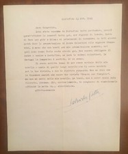 Lettera firmata da Salvator