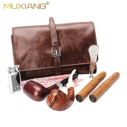Brown tobacco pipe - brown,