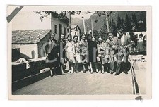 1929 MADESIMO (SO) Albergo Cascata - Famiglia al campo di bocce *Foto 6x4 cm