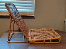 Sedia vintage rattan bambù