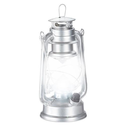 Lanterna led argentata - a,