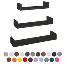 MENSOLE DA PARETE SET DI 3 PZ VARI COLORI MOD. CALAMITA