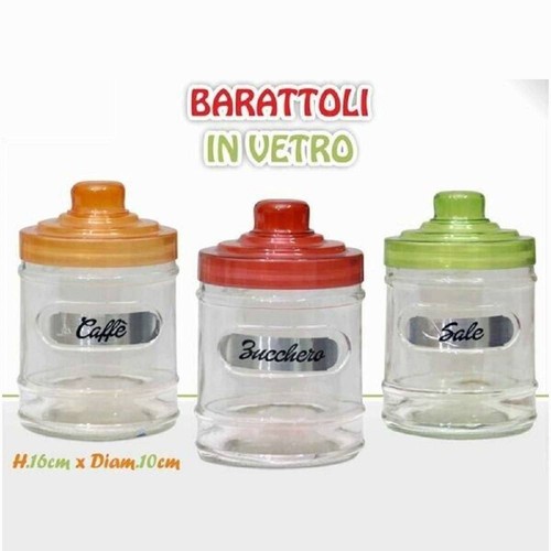 Tris barattoli contenitori - barattoli, 3