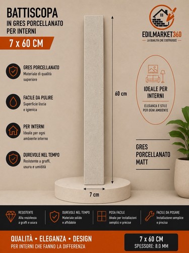 1pz battiscopa florence - (60cm),