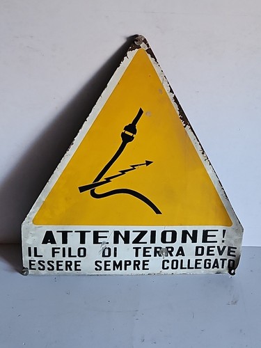 Attenzione filo terra - al, ^