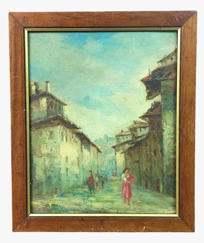 Antico dipinto olio - antico,