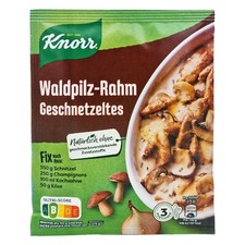 9x Knorr Fix 🍴 Waldpilz-Rahm Schnetteltes stufato di funghi selvatici con crema