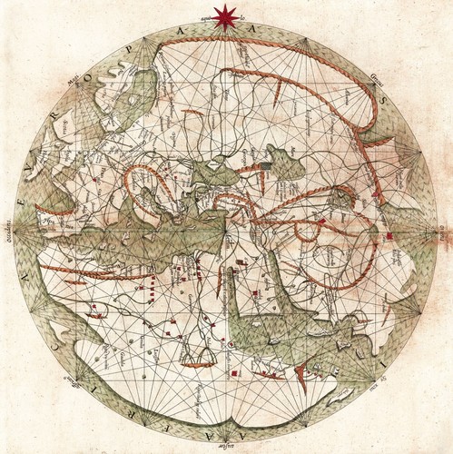 1611 medievale portolan - medievale, mappa