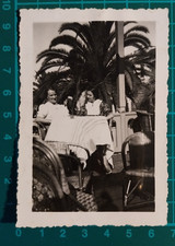 FOTO DONNA SABELLA E MAMMA A TAVOLA BAR O RISTORANTE ALASSIO 1930 C. ( F 39 )