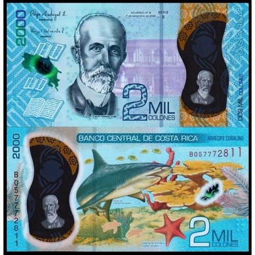 Costa rica 2000 colones 2022 - rica,