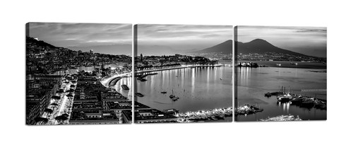 Napoli notturna bianco e - in,
