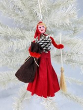 ?Christmas Pinecone Decoration Handmade Natale Pigna Befana Vintage Style