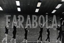 Foto vintage Estonia, Sessione di ginnastica artistica, 1975, stampa 24X18 cm