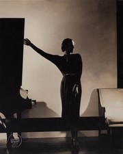 Vintage Edward Steichen Frances Douelon Steinway pianoforte arte ritratto 1935 tappetino 12x14