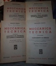 Feraudi MECCANICA TECNICA in 4 volumi 3° alla 16° ed. Hoepli