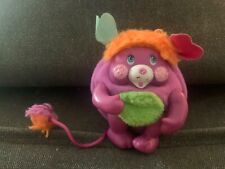 Peluche giocattolo vintage vintage Pocket 3" Popples Mattel viola e arancione 1986