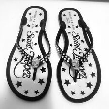 Philipp Plein Saint Tropez ciabatte da donna bianco strass teschio US 6, EU 36