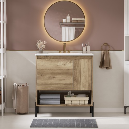 Modern wood bathroom - modern,