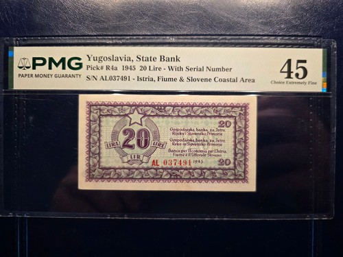 Yugoslavia lire 1945 pmg - 1945,