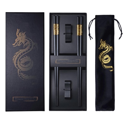 Bacchette cinesi drago dorato - drago,