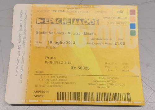 Biglietto depeche mode delta - biglietto,