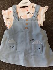 VENDITA NUOVO ABITO DA RAGAZZA SINDACO PINAFORE & TOP STYLE 1880 6-9 MTHS 12 MTHS 18 MTHS