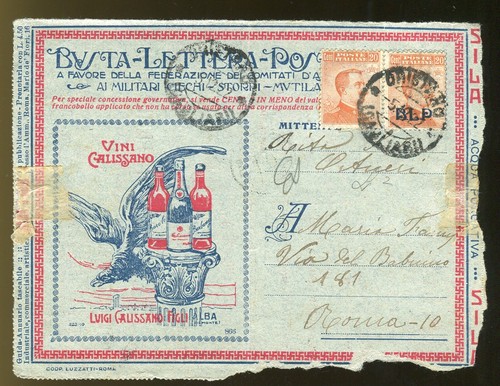 1921 regno italia blp busta - 1921,