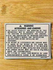 Honda CBR 600 F PC 35 Adesivi Warning Forcellone