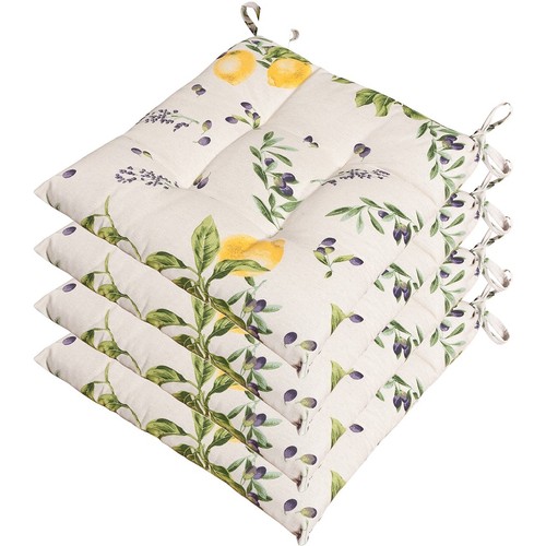 Set cuscini sedia limoni - 4,