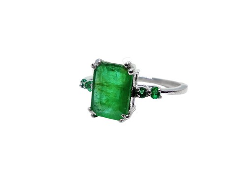 925 argento smeraldo fascia - smeraldo,