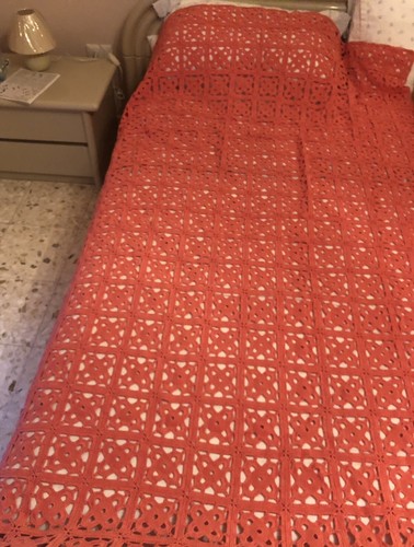 Copriletto uncinetto letto - uncinetto,