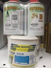  GLS-50 Gomma siliconica liquida da colata  gr.500 + Resina Sintafoam 500 gr.