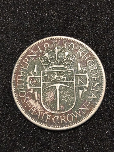 1950 mezza corona - corona, rhodesia