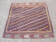 Tappeto Kilim 4x4 zona rossa - tappeti kilim per camera boho per soggiorno