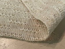 TESSUTO TIPO PIZZO  BEIGE  ART 2555 35DLAV DA STOCK PREZZO AL METRO