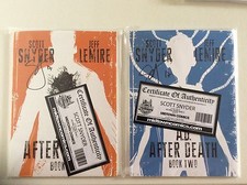 A.D. After Death libro uno e due quasi nuovo+/9,8!! 1-2 firmati da Scott Snyder con immagine COA