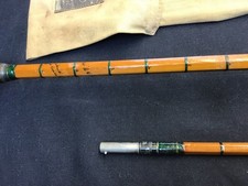 Canna da pesca a mosca canna spaccata 9 piedi 9" vintage Hardy n.1 JJ Hardy