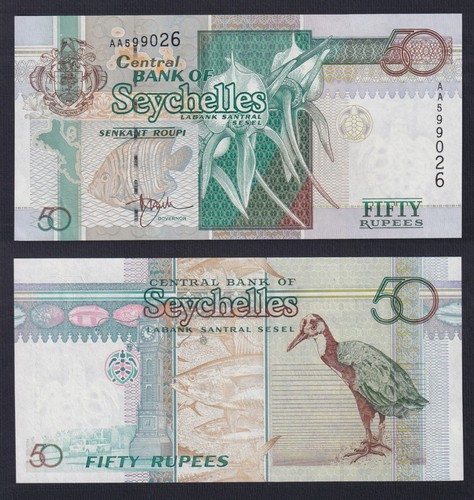 Banconota seychelles rupees - banconota, 50