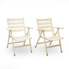 2 poltroncine da esterno richiudibili, anni ’60, 2 chairs, italian design