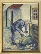 Antico dipinto olio - antico,