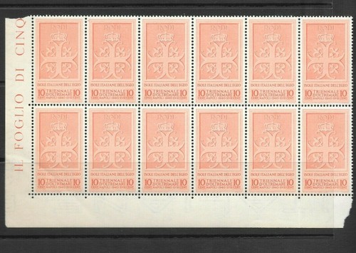 Colonie egeo 1940 - 1940, triennale