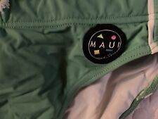 Maui & Sons - costume da bagno slip verde taglia S - cuffie da piscina in regalo