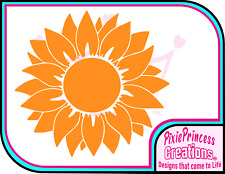 Adesivo vinile fiore sole G