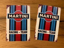 2 adesivi MARTINI rally retrò